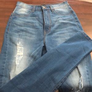 Medium wash denim jeans